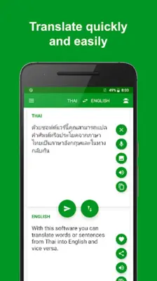 Thai - English translator  free & offline android App screenshot 1