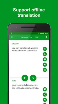 Thai - English translator  free & offline android App screenshot 3